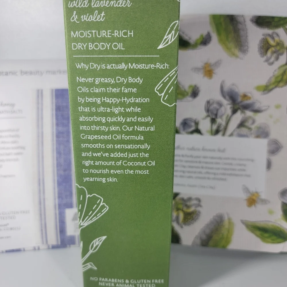 New Margot Elena 3 Pc The Cottage Greenhouse Kaolin Sea Clay Mask Dry Body Oil